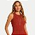 BLUSA DOCE TRAMA REGATA ALGODÃO E ELASTANO TERRACOTA FEMININO ADUTLO - Imagem 1