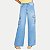 CALÇA MAX TEEN JEANS CLARO BRUTO CARGO FEMININO INFANTIL - Imagem 1