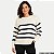 BLUSA AT SP ELISE MANGA LONAGA TRICÔ LISTRADO SUETER FEMININO ADULTO (CORES SORTIDAS) 311809-P - Imagem 1