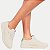 TÊNIS COMFORT FLEX CASUAL COM CADARÇO CREME FEMININO ADULTO - Imagem 2