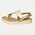 SANDALIA DAKOTA ANABELA BAIXA TULE CREME FEMININO ADULTO - Imagem 1