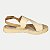 SANDALIA DAKOTA ANABELA BAIXA TULE CREME FEMININO ADULTO - Imagem 2
