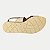 SANDALIA DAKOTA ANABELA BAIXA TULE CREME FEMININO ADULTO - Imagem 3