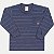 CAMISETA RANDA MUNDU MANGA LONGA COMFORT MALHA PA AZUL MARINHOI MASCULINO INFANTIL - Imagem 1
