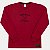CAMISETA RANDA MUNDU MANGA LONGA COMFORT MALHA VERMELHO MASCULINO INFANTIL - Imagem 1