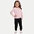 CONJUNTO INVERNO BY GUS CALÇA E BLUSÃO CARECA MOLETOM ROSA FEMININO INFANTIL - Imagem 1