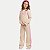 CONJUNTO INVERNO BY GUS CALÇA E BLUSÃO CARECA MOLETOM BEGE FEMININO INFANTIL - Imagem 1