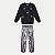 CONJUNTO INVERNO ALAKAZOO CALÇA LEGGING E BLUSÃO CARECA PRETO FEMININO INFANTIL - Imagem 2