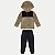 CONJUNTO INVERNO ALAKAZOO CALÇA E JAQUETA COM CAUZ CARAMELO MASCULINO INFANTIL - Imagem 1