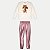 CONJUNTO INVERNO ALAKAZOO CALÇA E BLUSÃO CARECA MOLETOM OFFWHITE  FEMININO INFANTIL - Imagem 1
