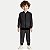 CONJUNTO INVERNO ALAKAZOO CALÇA E JAQUETA SEM CAPUZ POLIESTER PRETO MASCULINO INFANTIL - Imagem 1
