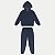 CONJUNTO INVERNO ALAKAZOO CALÇA E JAQUETA COM CAPUZ MOLETOM AZUL MASCULINO INFANTIL - Imagem 1