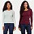 BLUSA AT SP ELISE MANGA LONGA TRICÔ SUETER FEMININO ADULTO (CORES SORTIDAS) - Imagem 4