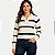 BLUSA AT SP ELISE MANGA LONGA TRICÔ LISTRADA FEMININO ADULTO (CORS SORTIDAS) - Imagem 1