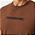 CAMISETA MOMENTUS MANGA CURTA COMFORT ALGODÃO SILKADA MARROM MASCULINO ADULTO - Imagem 2
