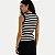 BLUSA HERING REGATA MALHA CANELADA LISTRADA PRETO FEMININO ADULTO - Imagem 2