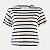 BLUSA LUNENDER MANGA CURTA LINHO LISTRADA AZUL MARINHO FEMININO ADULTO - Imagem 1