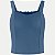 BLUSA LUNENDER REGATA MALHA CROPPED LISA AZUL MARINHO FEMININO ADULTO - Imagem 1