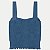 BLUSA LUNENDER REGATA MALHA CROPPED LISA AZUL MARINHO FEMININO ADULTO - Imagem 2