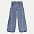 CALÇA ALAKAZOO JEANS CLARO BRUTO WIDE LEG FEMININO INFANTIL - Imagem 2