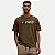 CAMISETA FICO MANGA CURTA COMFORT ALGODÃO SILKADO MARROM MASCULINO JUVENIL - Imagem 1