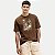 CAMISETA FICO MANGA CURTA COMFORT ALGODÃO SILKADA MARROM MASCULINO JUVENIL - Imagem 1