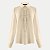 CAMISETE LUNENDER MANGA LONGA POLIESTER BEGE FEMININO ADULTO - Imagem 2