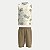 CONJUNTO VERÃO ALAKAZOO BERMUDA MOLETOM E CAMISETA REGATA VERDE MASCULINO INFANTIL - Imagem 2
