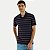 POLO HERING MANGA CURTA COMFORT MALHA LISTRADO AZUL MARINHO MASCULINO ADULTO - Imagem 1