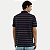 POLO HERING MANGA CURTA COMFORT MALHA LISTRADO AZUL MARINHO MASCULINO ADULTO - Imagem 2