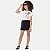 CONJUNTO VERÃO ALAKAZOO SHORT E BLUSA MANGA CURTA ALGODÃO PRETO FEMININO INFANTIL - Imagem 1