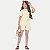 CONJUNTO VERÃO ALAKAZOO SHORT E CAMISETE MANGA CURTA SARJA CREME FEMININO INFANTIL - Imagem 1