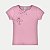 BLUSA ALAKAZOO MANGA CURTA MALHA CANELADA ROSA FEMININO INFANTIL - Imagem 1