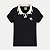BLUSA ALAKAZOO MANGA CURTA POLO MALHA CANELADA PRETO FEMININO INFANTIL - Imagem 1