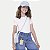 BLUSA ALAKAZOO MANGA CURTA ALGODÃO BORDADO OFFWHITE FEMININO INFANTIL - Imagem 1
