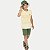 CONJUNTO VERÃO ALAKAZOO BERMUDA E CAMISETA MANGA CURTA ALGODÃO CREME MASCULINO INFANTIL - Imagem 1