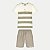 CONJUNTO VERÃO ALAKAZOO BERMUDA E CAMISETA MANGA CURTA MISTO OFFWHITE MASCULINO INFANTIL - Imagem 1