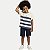 CONJUNTO VERÃO ALAKAZOO BERMUDA E CAMISETA MANGA CURTA MISTO AZUL MARINHO MASCULINO INFANTIL - Imagem 1