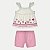 CONJUNTO VERÃO ALAKAZOO SHORT E BLUSA REGATA MALHA ROSA FEMININO INFANTIL - Imagem 1