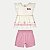 CONJUNTO VERÃO ALAKAZOO SHORT E BLUSA REGATA MALHA ROSA FEMININO INFANTIL - Imagem 1