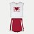 CONJUNTO VERÃO ALAKAZOO SHORT SAIA E BLUSA REGATA VERMELHO FEMININO INFANTIL - Imagem 1