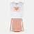 CONJUNTO VERÃO ALAKAZOO SHORT SAIA E BLUSA REGATA SALMÃO FEMININO INFANTIL - Imagem 1