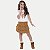 CONJUNTO VERÃO ALAKAZOO SHORT SAIA E BLUSA MANGA CURTA CARAMELO FEMININO INFANTIL - Imagem 1