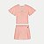 CONJUNTO VERÃO ALAKAZOO SHORT SAIA E BLUSA MANGA CURTA SALMÃO FEMININO INFANTIL - Imagem 1