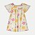 VESTIDO ALAKAZOO MANGA CURTA ALGODÃO E ELASTANO ESTAMPADO CREME FEMININO INFANTIL - Imagem 2