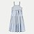 VESTIDO ALAKAZOO REGATA ALGODÃO E ELASTANO MIDI AZUL PASTEL FEMININO INFANTIL - Imagem 2