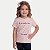 BLUSA BY GUS MANGA CURTA MALHA SILKADA ROSA FEMININO INFANTIL - Imagem 1