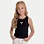 BLUSA BY GUS REGATA MALHA CANELADA PRETO FEMININO INFANTIL - Imagem 1