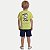 CONJUNTO VERÃO BY GUS BERMUDA E CAMISETA MANGA CURTA MALHA AMARELO MASCULINO INFANTIL - Imagem 2