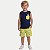 CONJUNTO VERÃO BY GUS BERMUDA E CAMISETA REGATA MALHA AZUL MARINHO MASCULINO INFANTIL - Imagem 1